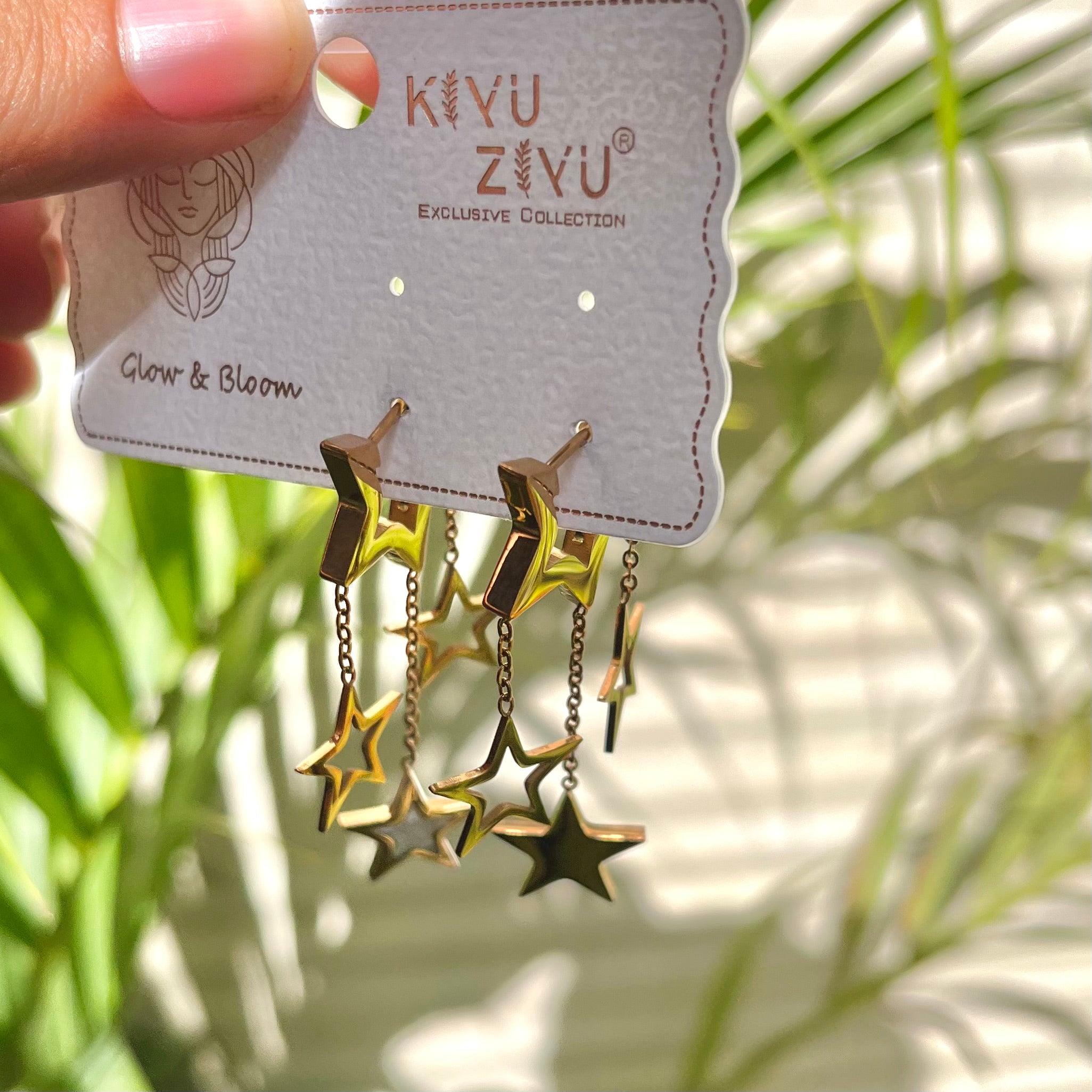 Star Drop Earrings