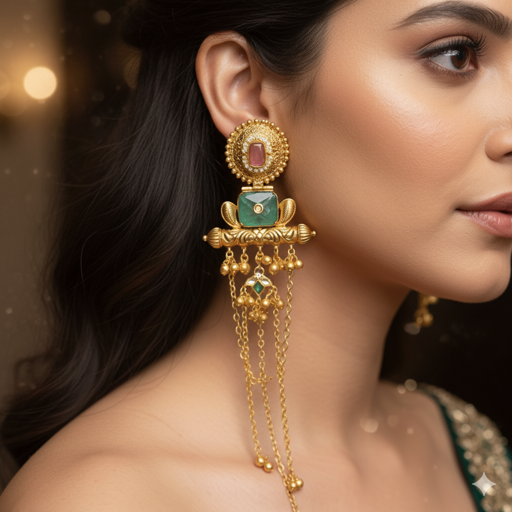 Aafra Kashmiri Earrings