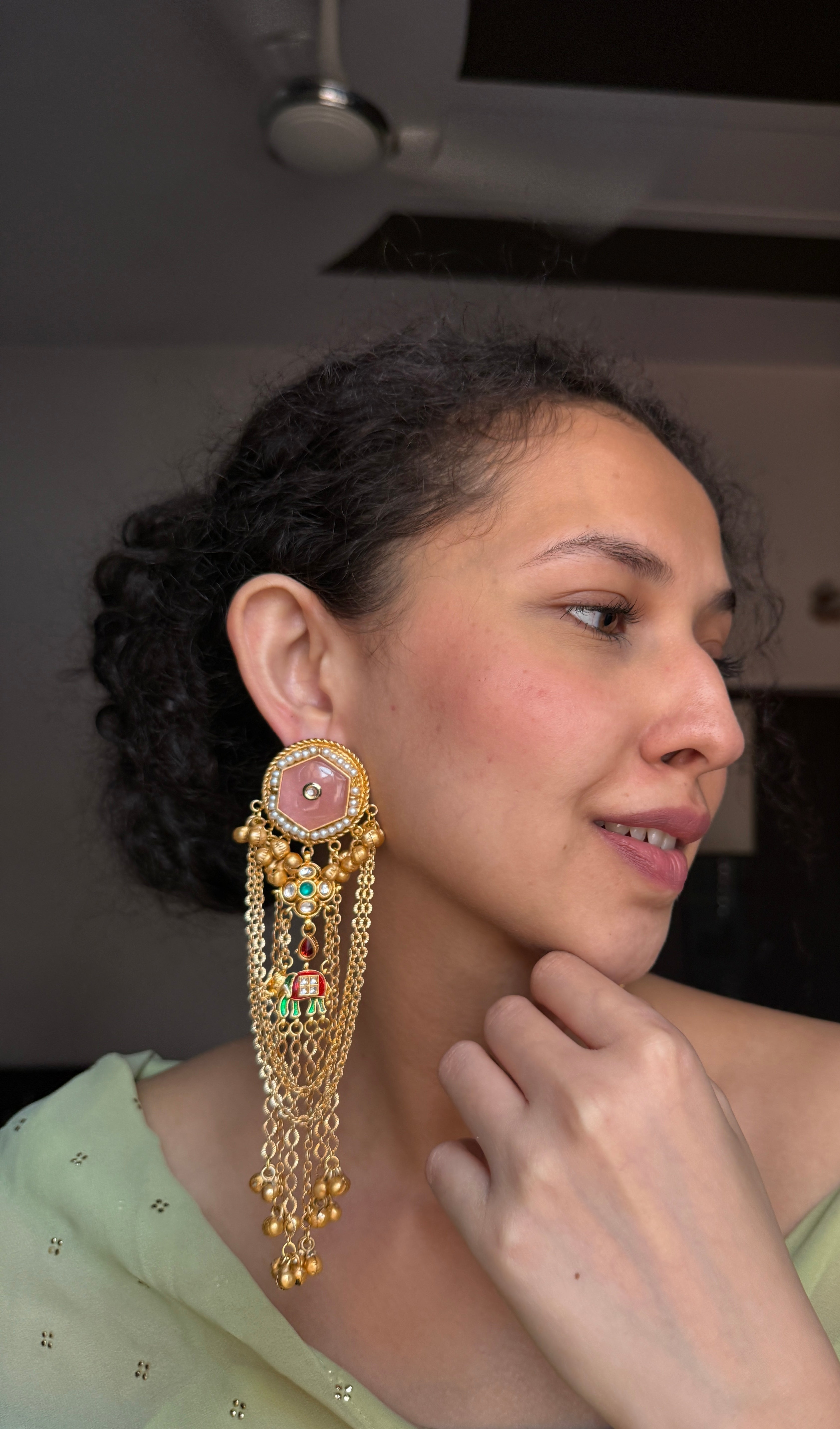 Lashkara Earrings-Pink